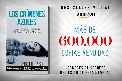 Banner crimenes promo I 2 #LosCrímenesAzules tres años de éxito en #Amazon